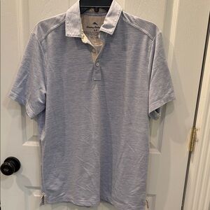 Tommy Bahama Sky Blue Polo Shirt like new! No flaws!